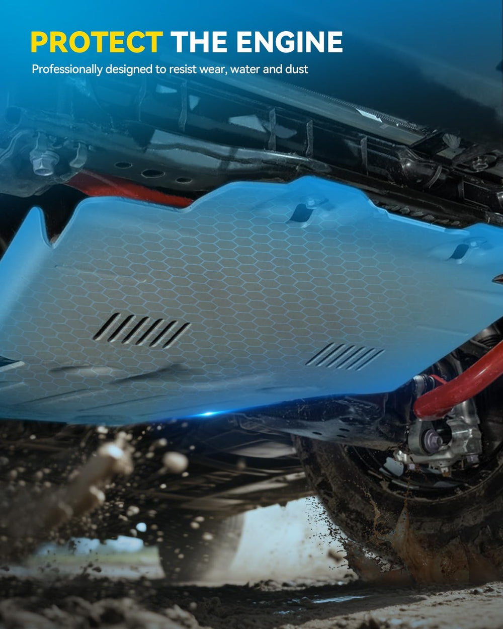 PHILTOP installed under vehicle protecting engine from road debris