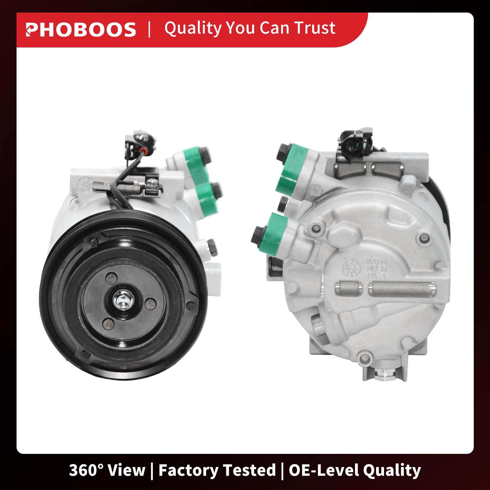 PHOBOOS 6 groove pulley profile highlighting drive compatibility benefit