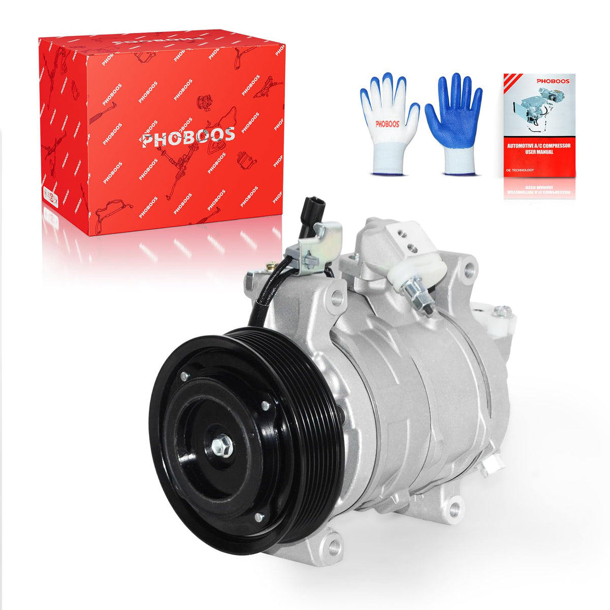 PHOBOOS compressor front view showing fitment and fast replacement benefit