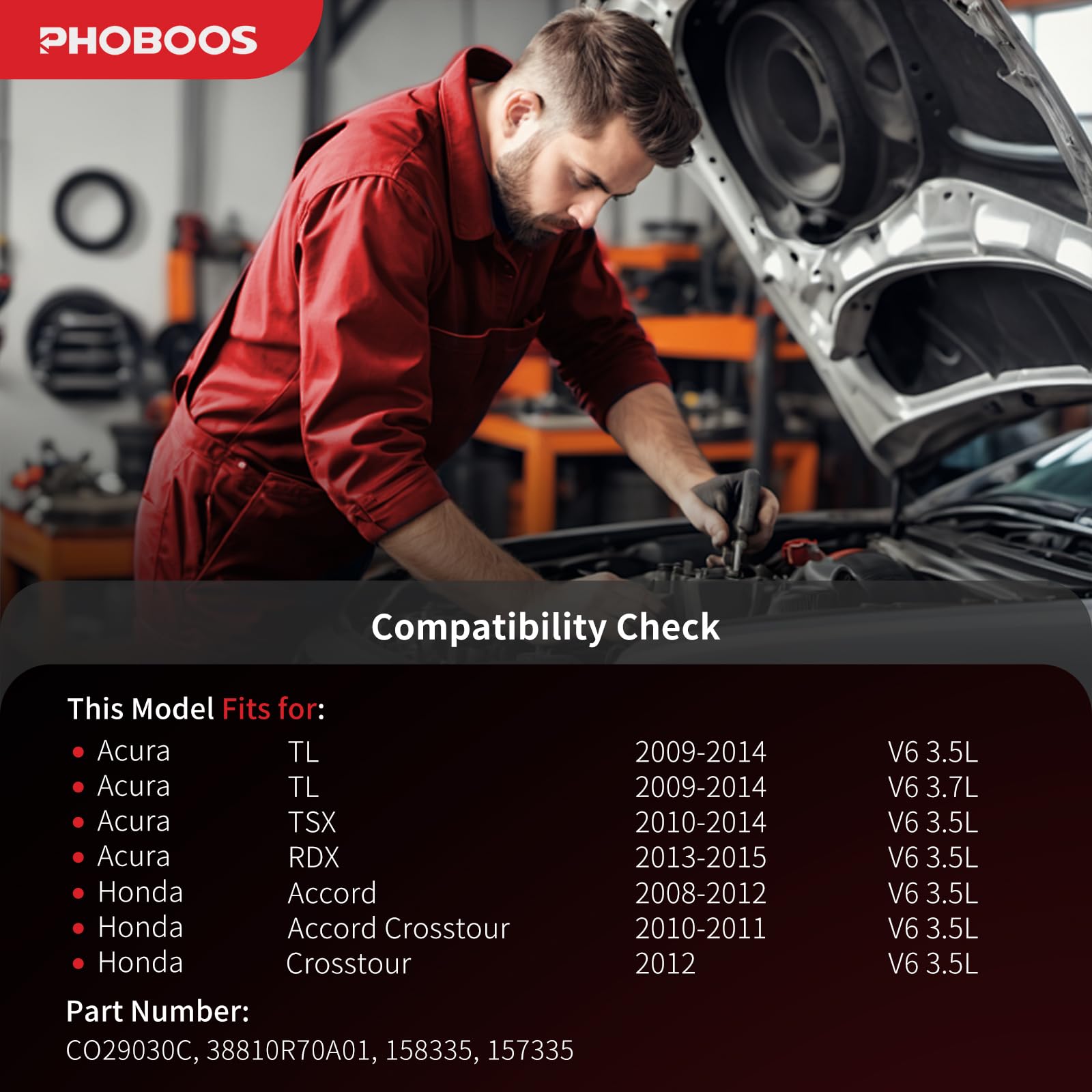 PHOBOOS pulley close-up showing 6-groove pulley for reliable belt engagement