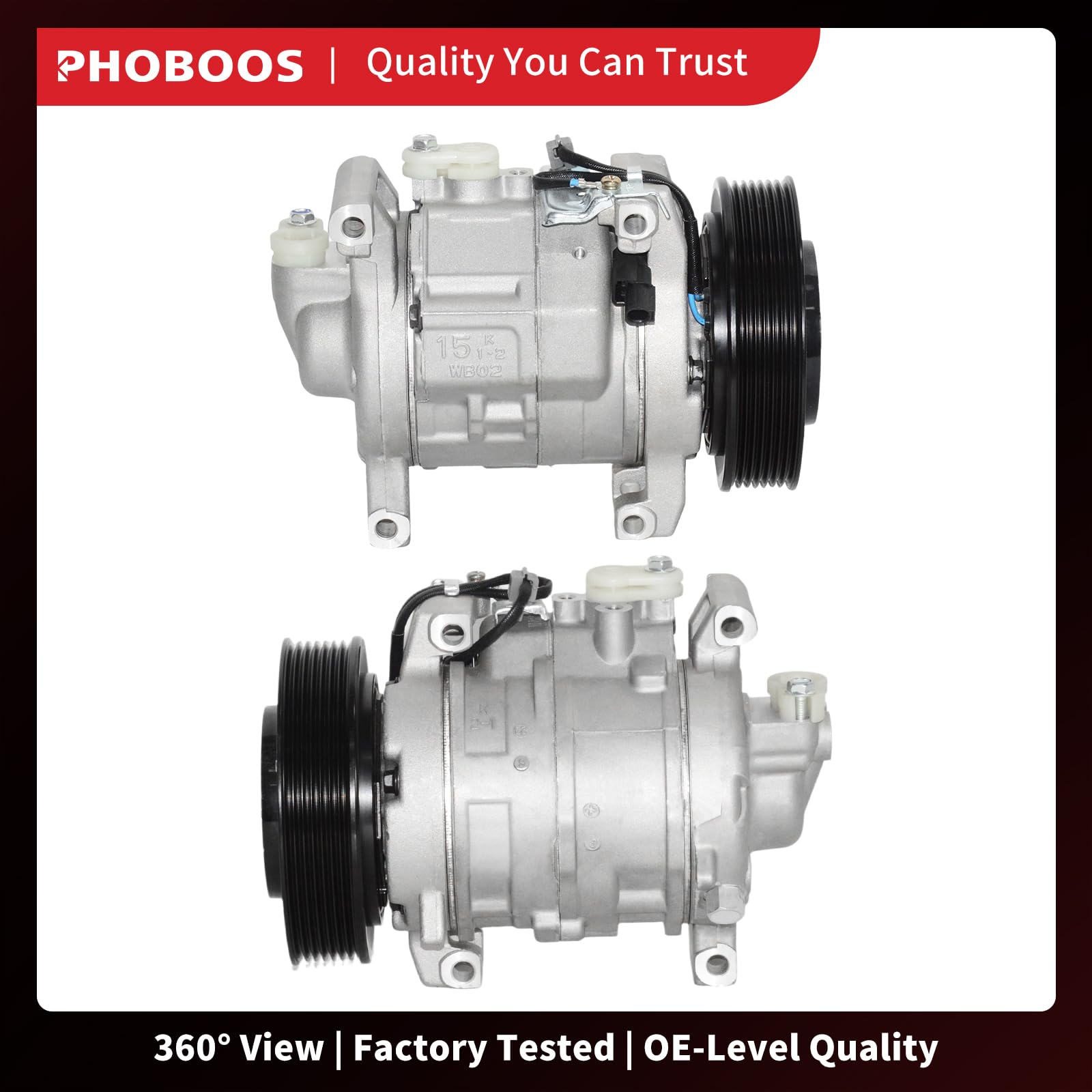 PHOBOOS compressor next to ruler showing scale for accurate size confirmation