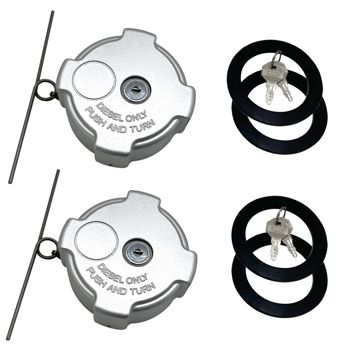 Phoddar front packaging showing locking fuel cap set and benefits