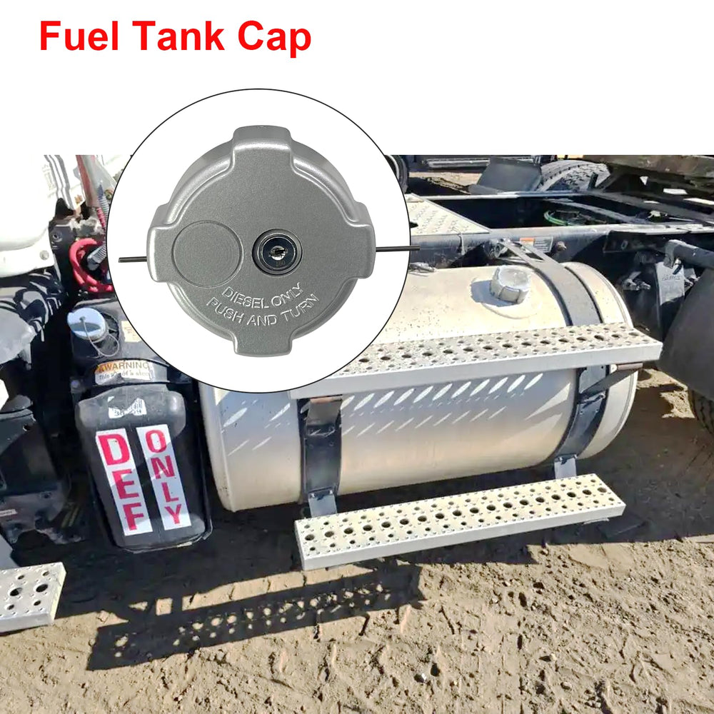 Phoddar cap on truck during refueling showing theft protection benefit