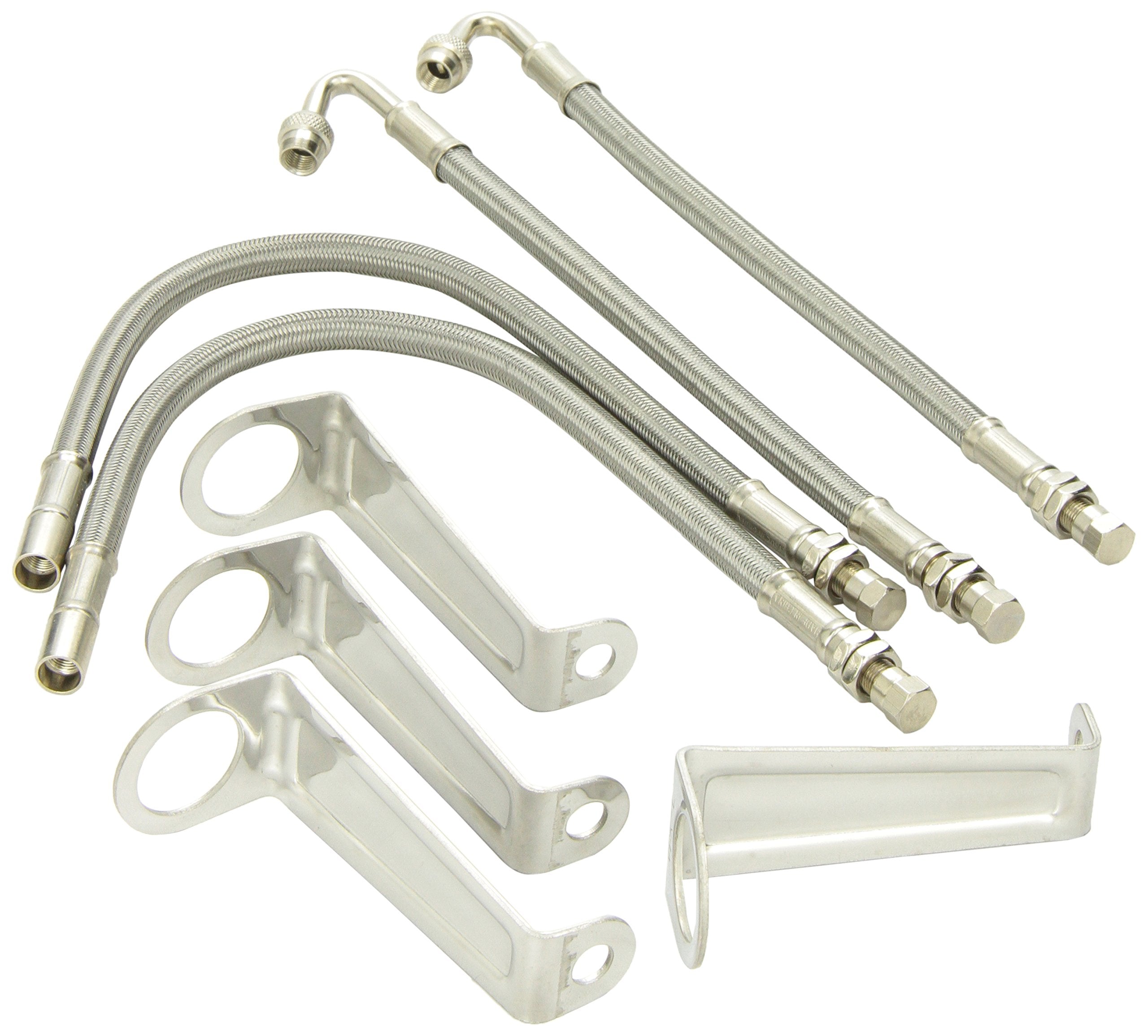 Phoenix USA AML1 front angle showing braided stainless extensions for easier inflation