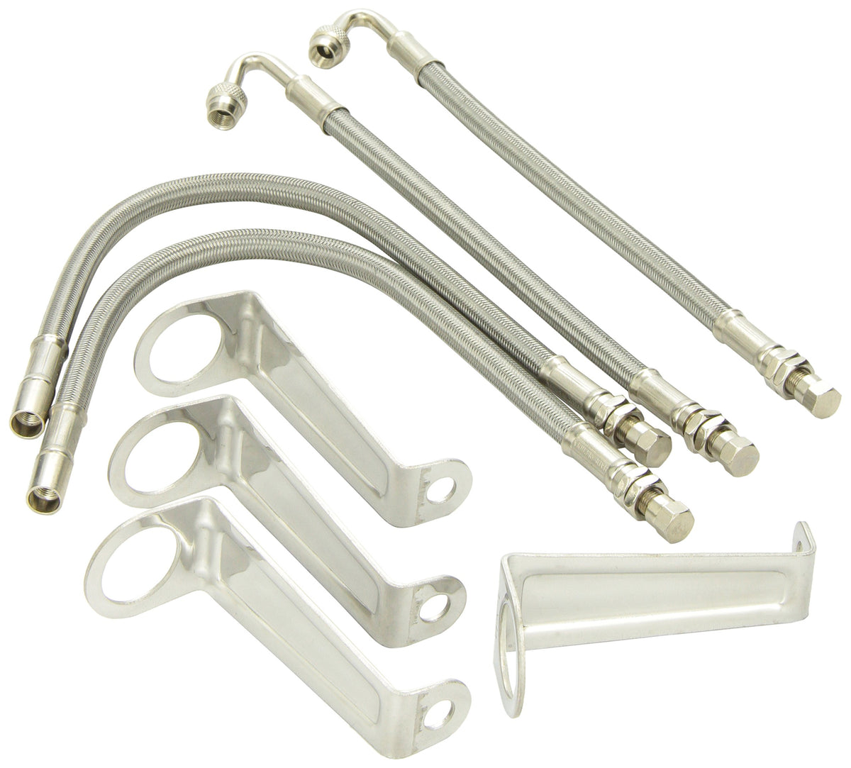 Phoenix USA AML1 front angle showing braided stainless extensions for easier inflation
