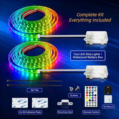 Phosfera battery box and remote displayed for easy tool-free operation and portable power