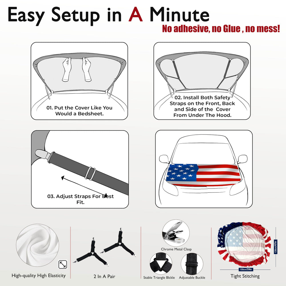 PHYZNIX flag folded in trunk showing compact storage and easy transport