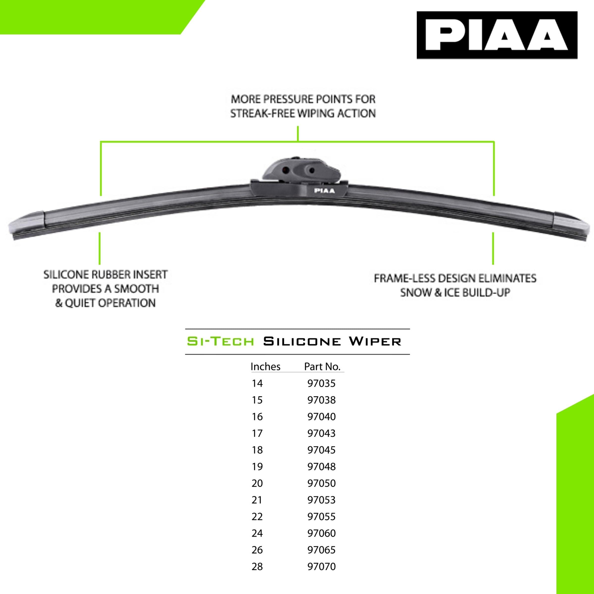 PIAA wiper installed on windshield improving visibility during rain