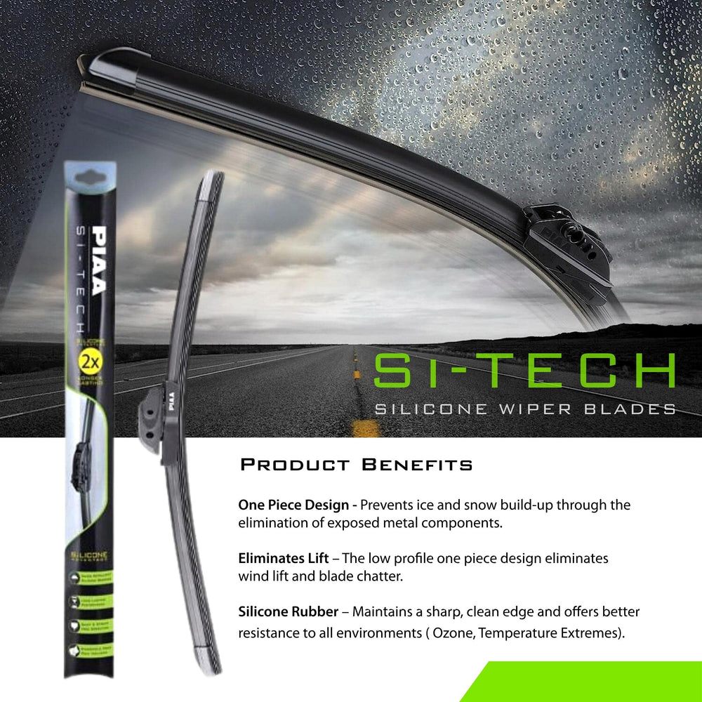 PIAA silicone edge closeup showing smooth texture and improved beading