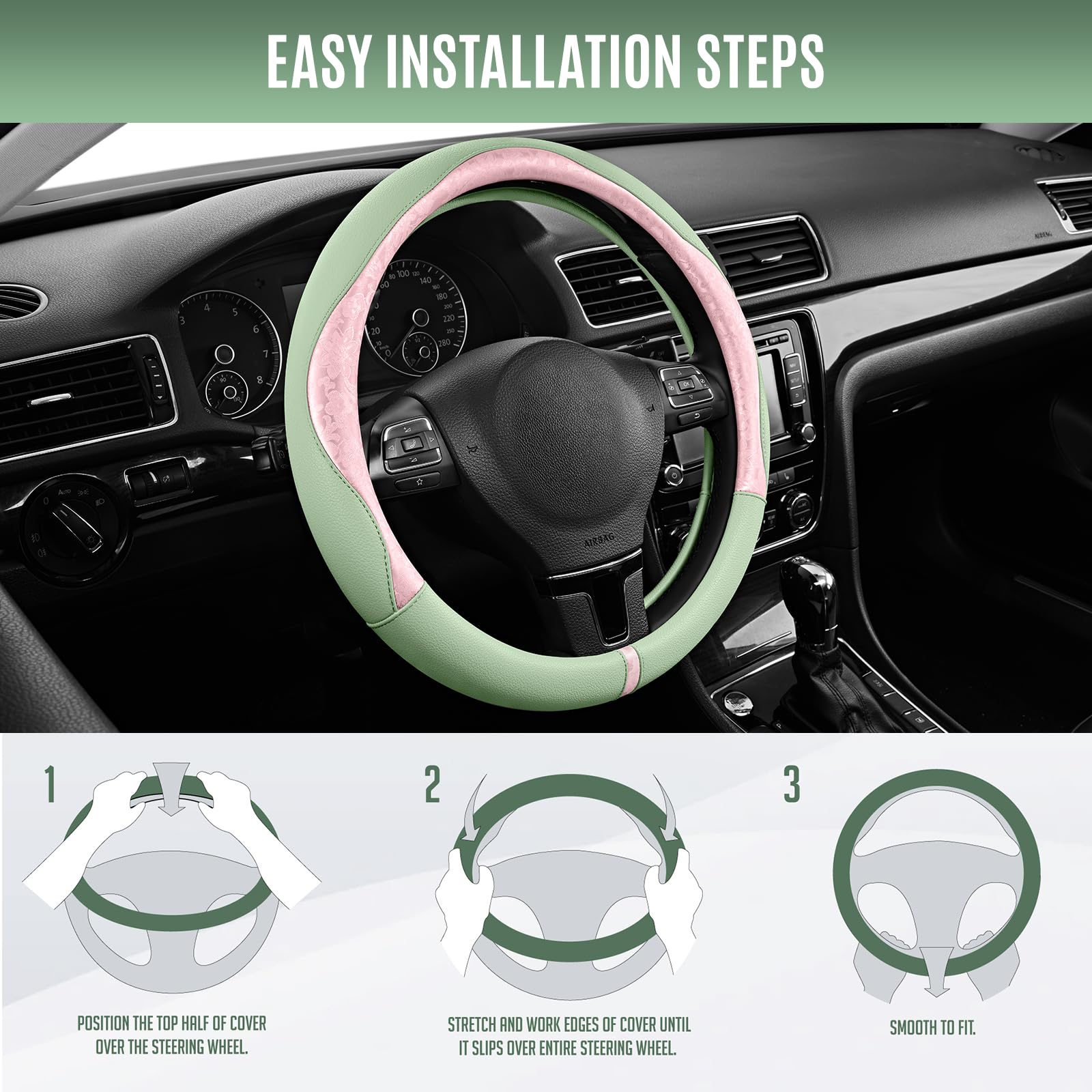 PIC AUTO underside showing anti-slip lining for secure, stable driving