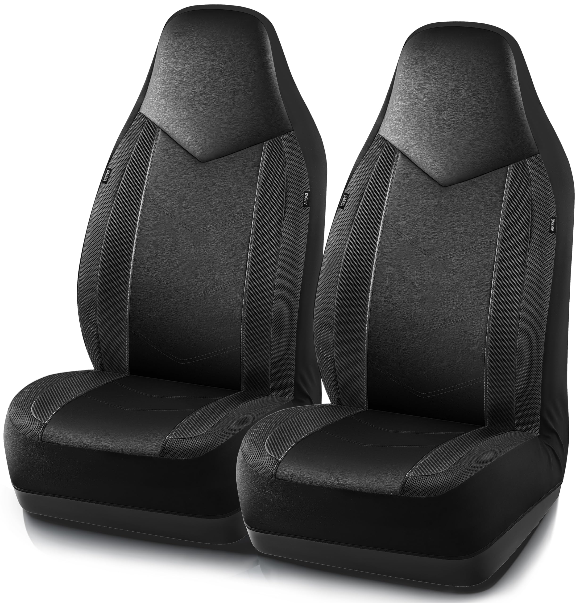PIC AUTO full front-seat cover set showing sporty styling and protection