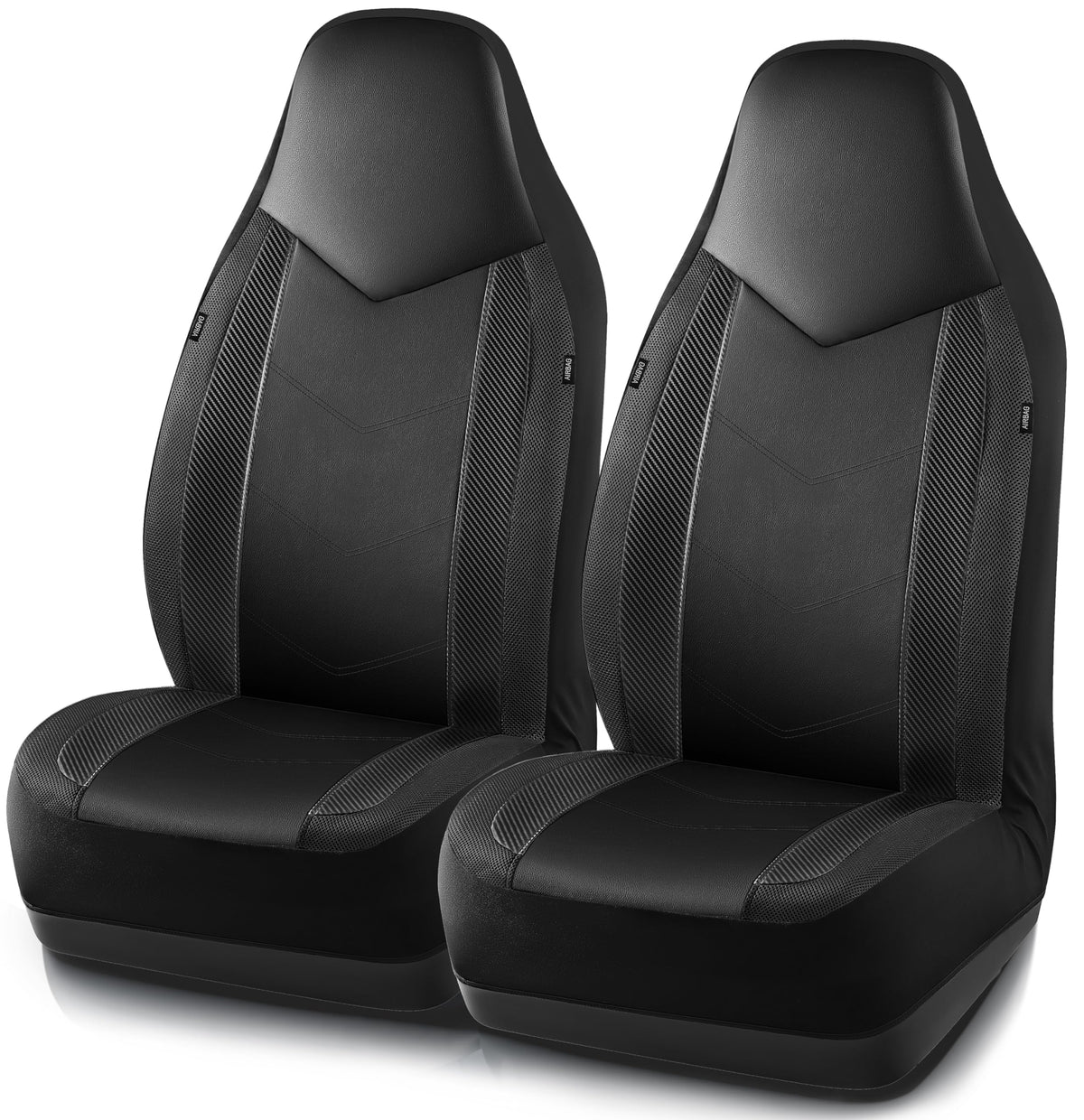 PIC AUTO full front-seat cover set showing sporty styling and protection