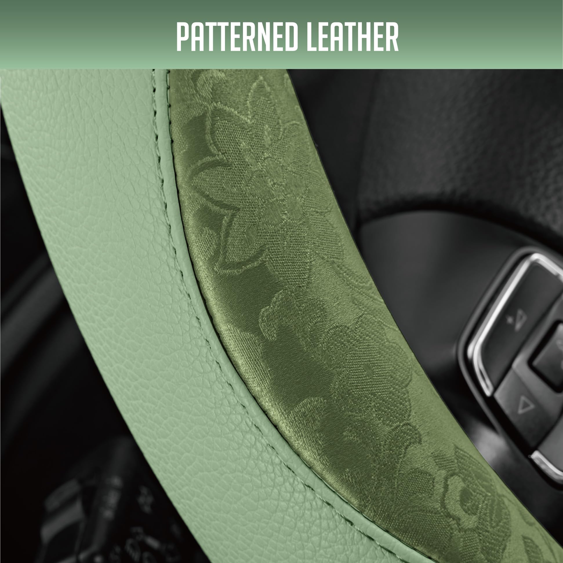 PIC AUTO stitched patchwork detail emphasizing refined finish and strength