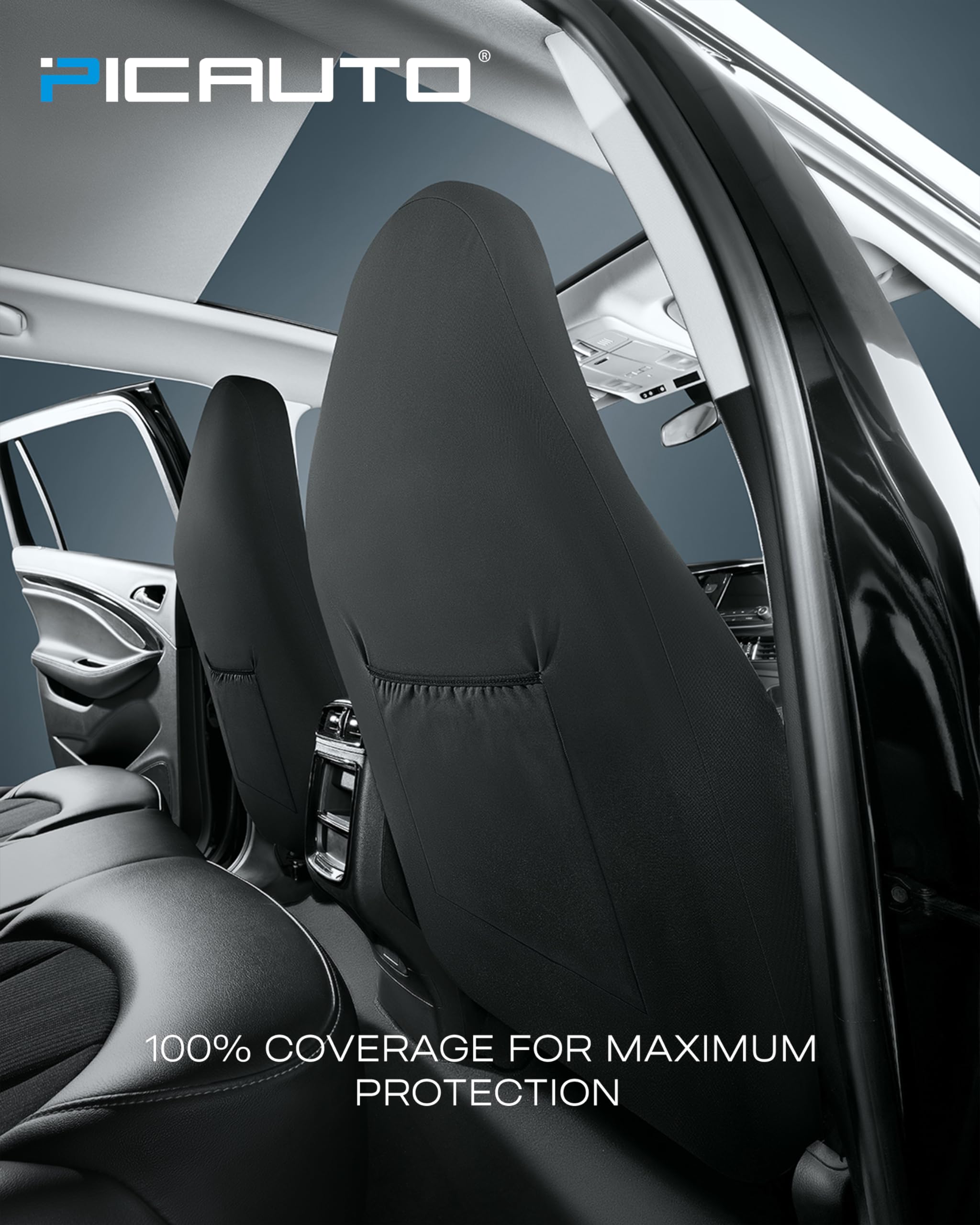 PIC AUTO water beading on cover showing waterproof protection