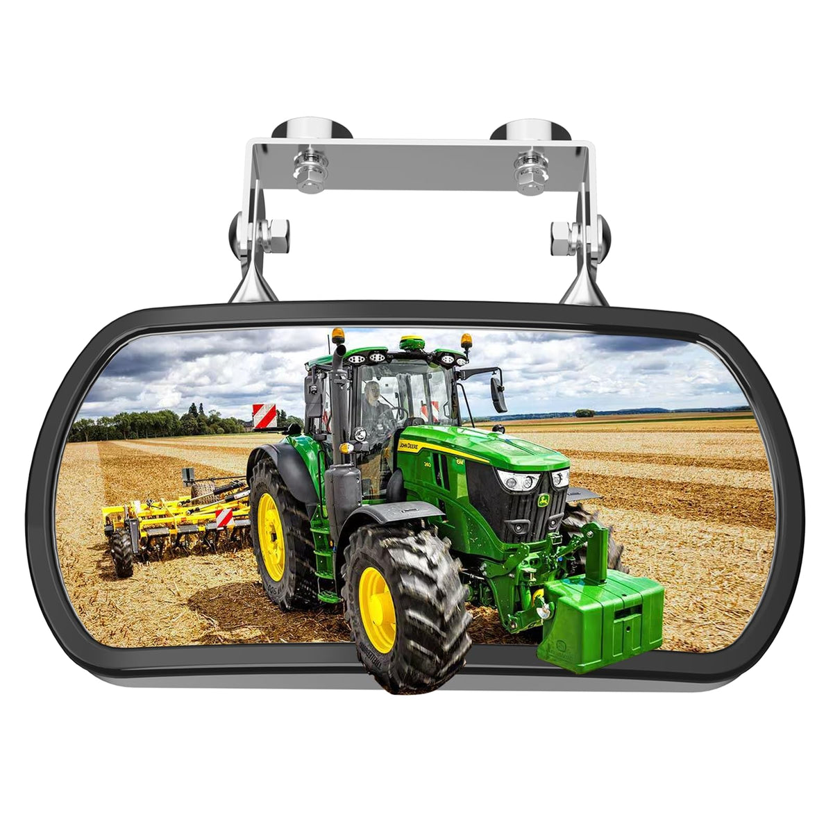 Piclafe front view mirror showing wide reflective surface and durable housing for clearer sight