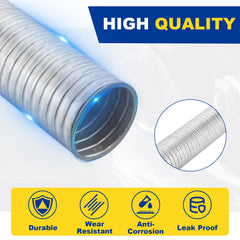 Piclafe flex pipe installed under vehicle at muffler joint reducing vibration transfer