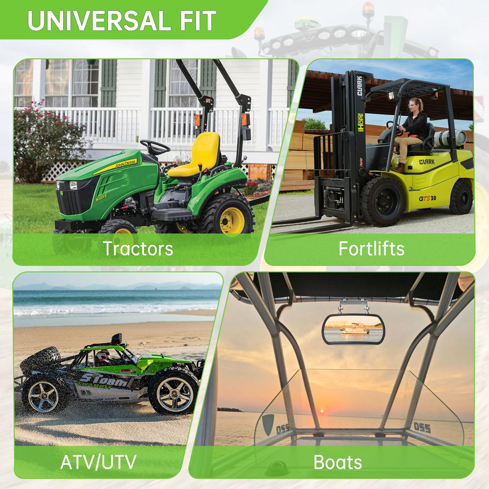 Piclafe lifestyle field use on tractor illustrating practical visibility benefits during work