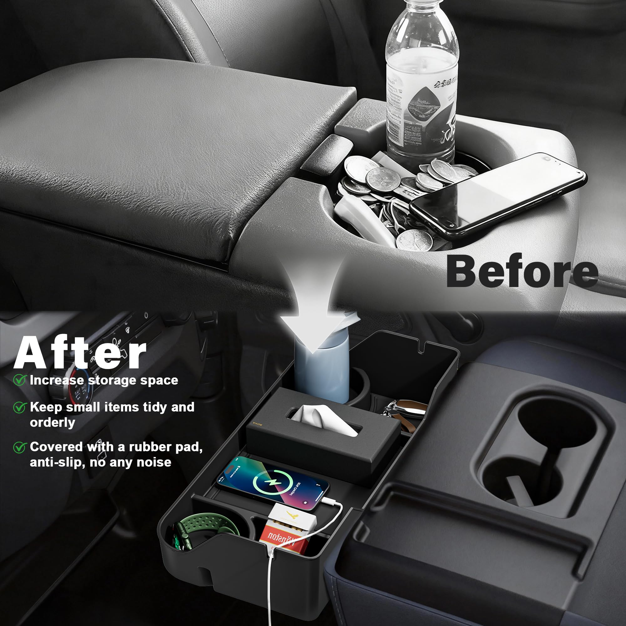 PICURA in truck cab lifestyle scene enhancing organization and convenience
