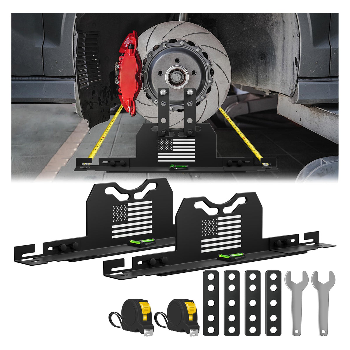 PICURA toe plates front view showing alignment faces and stable contact