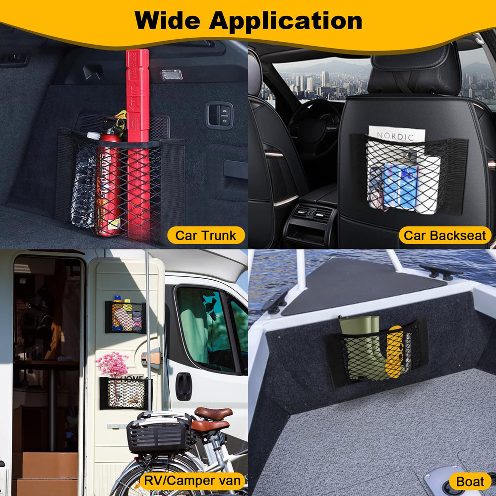 PIFOOG lifestyle shot in car trunk during road trip showing neat organized gear