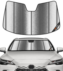 Pigenius front view sunshade installed in Lexus RX reduces cabin heat