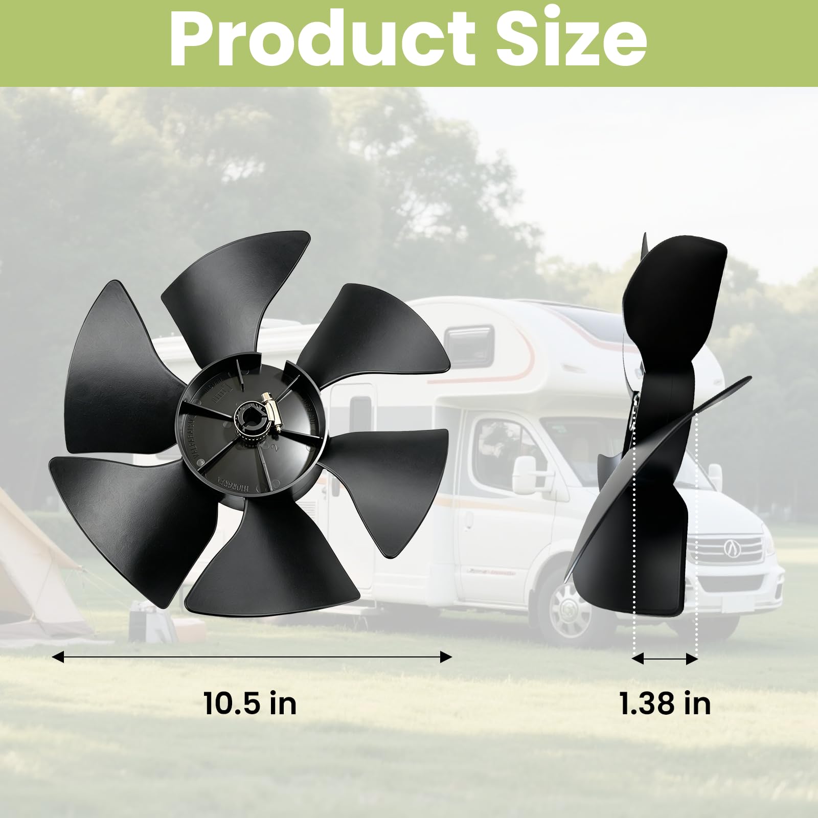 PIHIL blade close-up texture displaying rigid vanes and durable finish for long service life