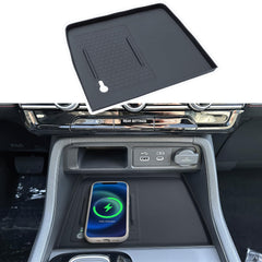 PIMCAR center console mat front view showing custom fit and protection