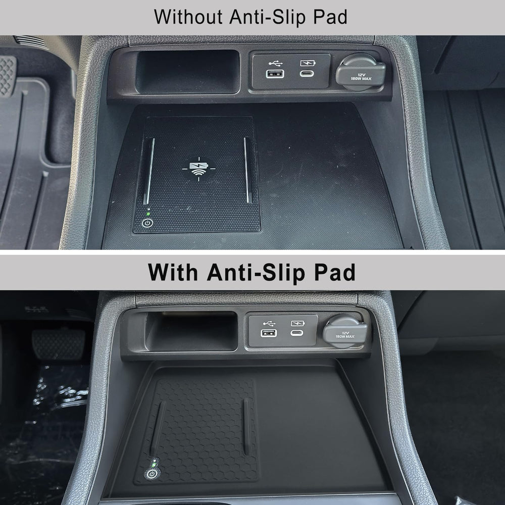 PIMCAR mat with phone placed on it demonstrating secure anti-slip hold