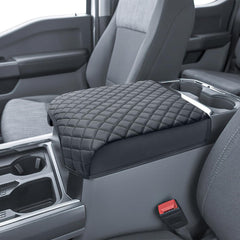 PIMCAR front view of center console cover showing exact fit and neat finish
