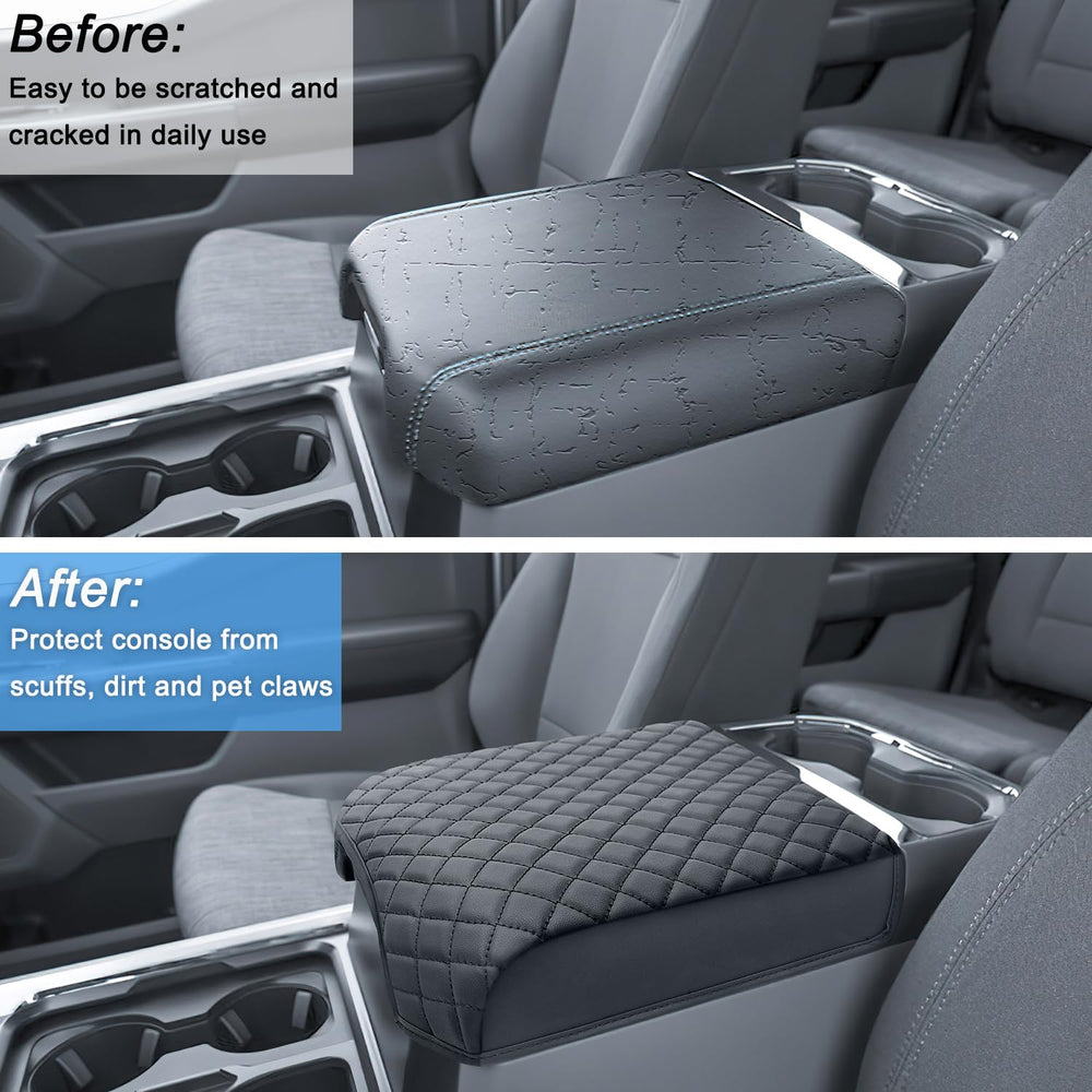 PIMCAR installed on Super Duty bucket-seat console showing secure fit