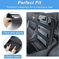 PIMCAR water beading on PU leather demonstrating waterproof protection