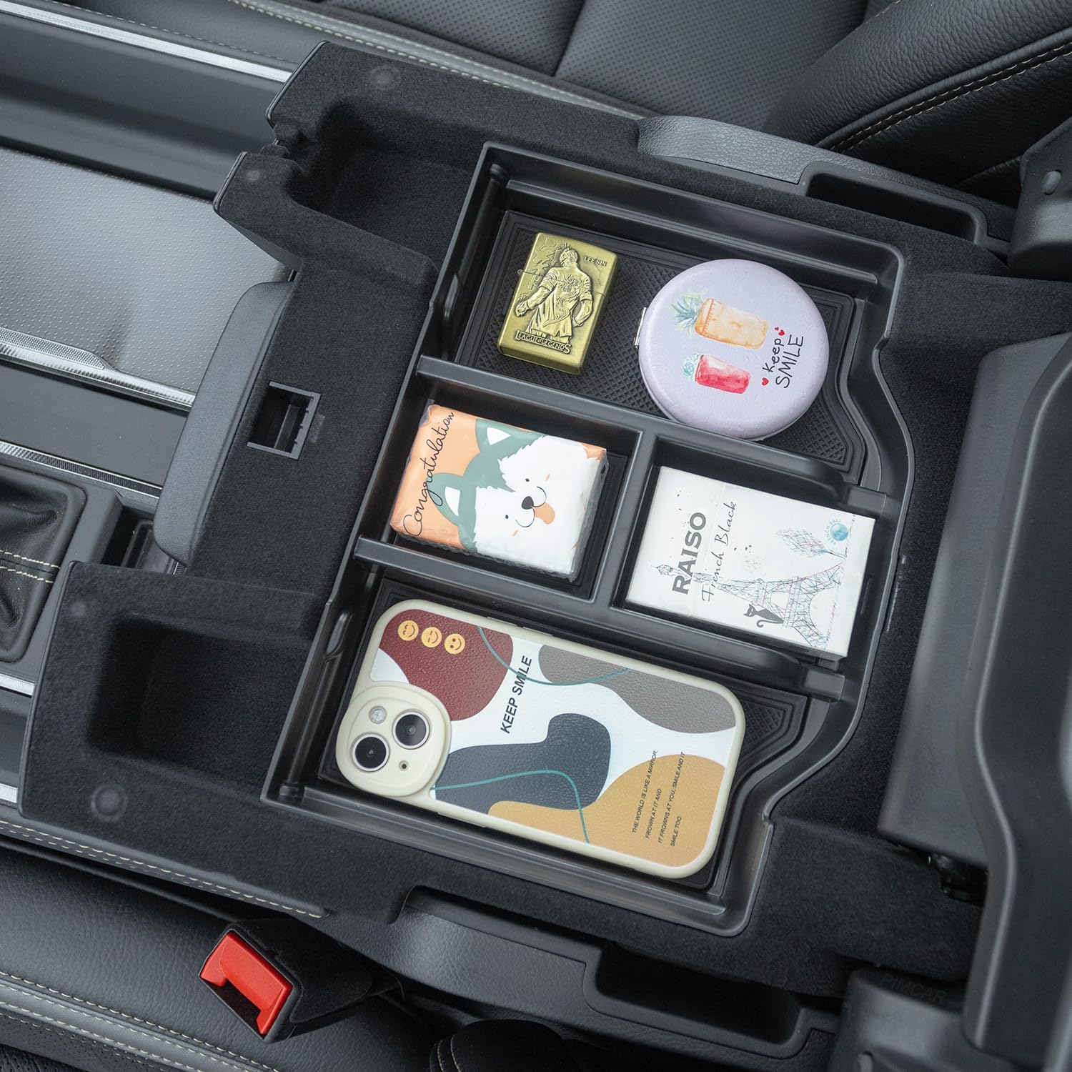 PIMCAR close-up of rubber liner showing non-slip protection and noise reduction