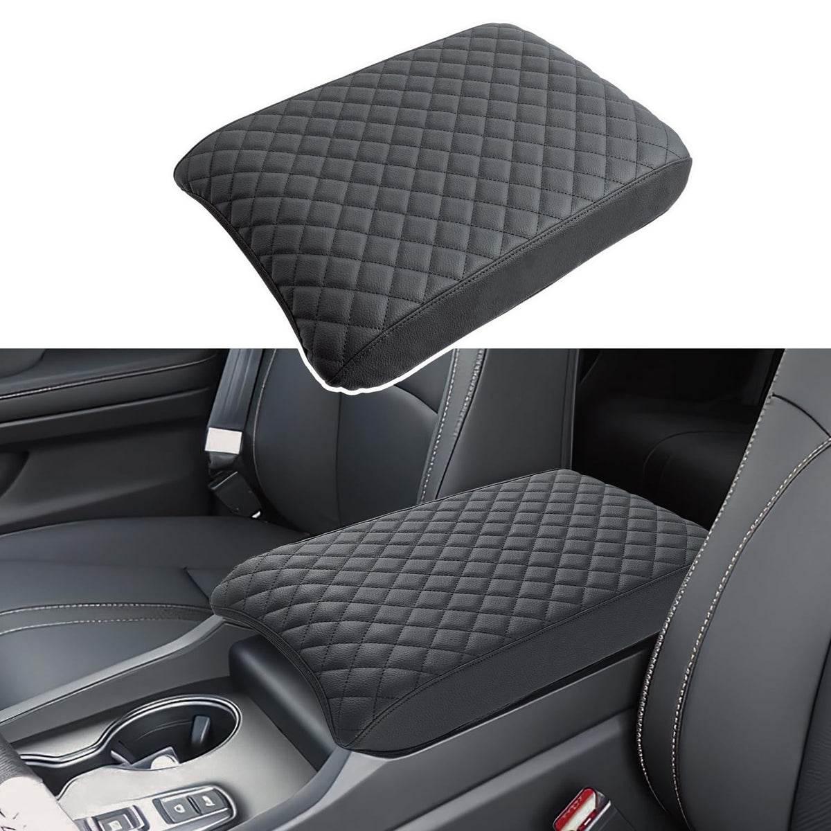 PIMCAR front view center console cover showcasing tailored fit and protection