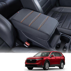 PIMCAR front view console cover installed on CRV showing clean fit and protection