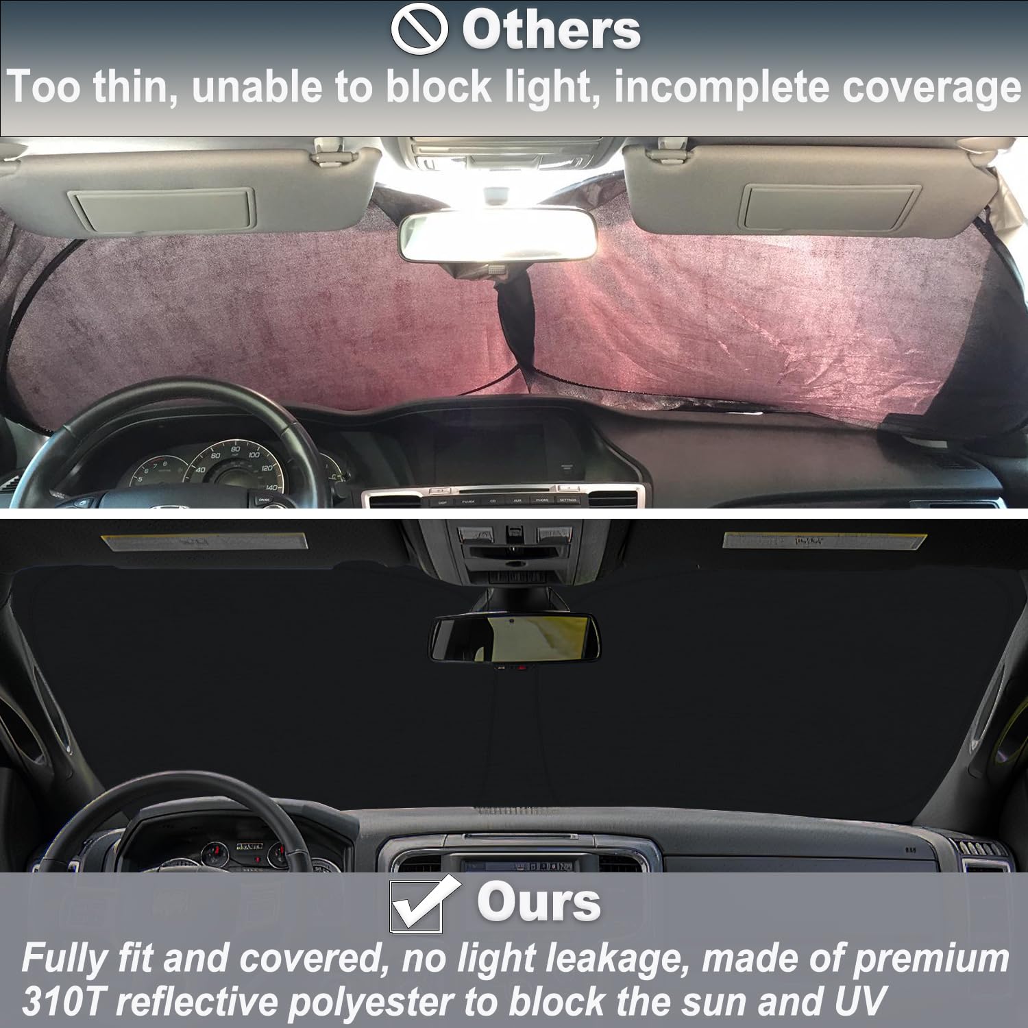PIMCAR installed inside a Dodge Ram 1500 demonstrating full windshield coverage