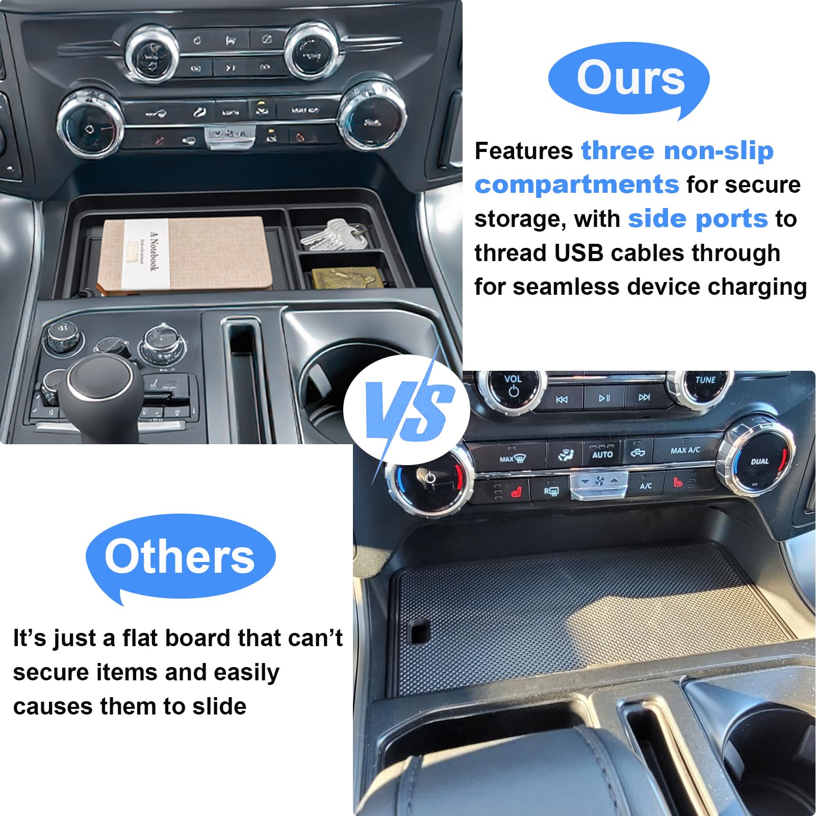 PIMCAR installed in F150 console creating tidy pocket