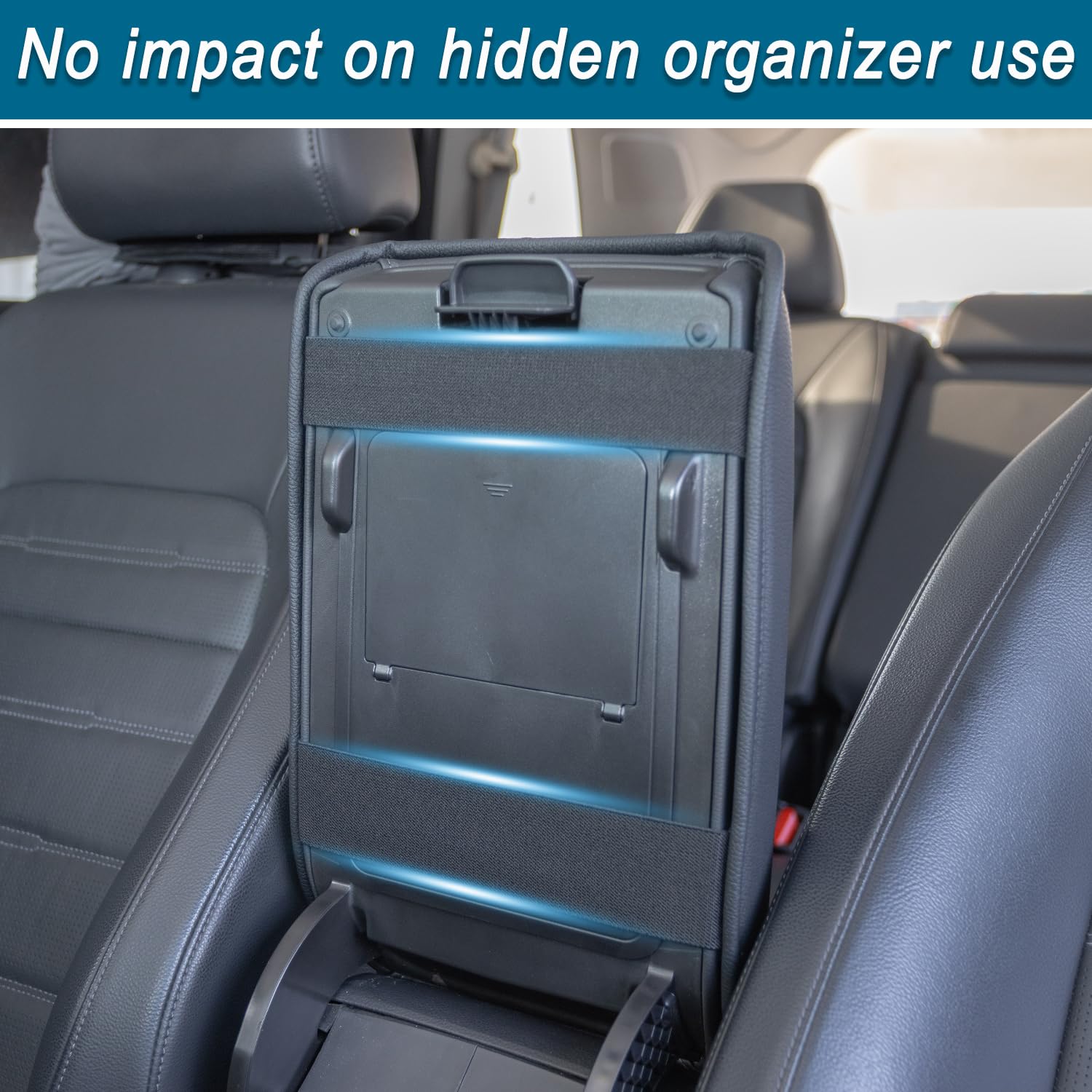 PIMCAR open console showing unobstructed access to storage and cup holders