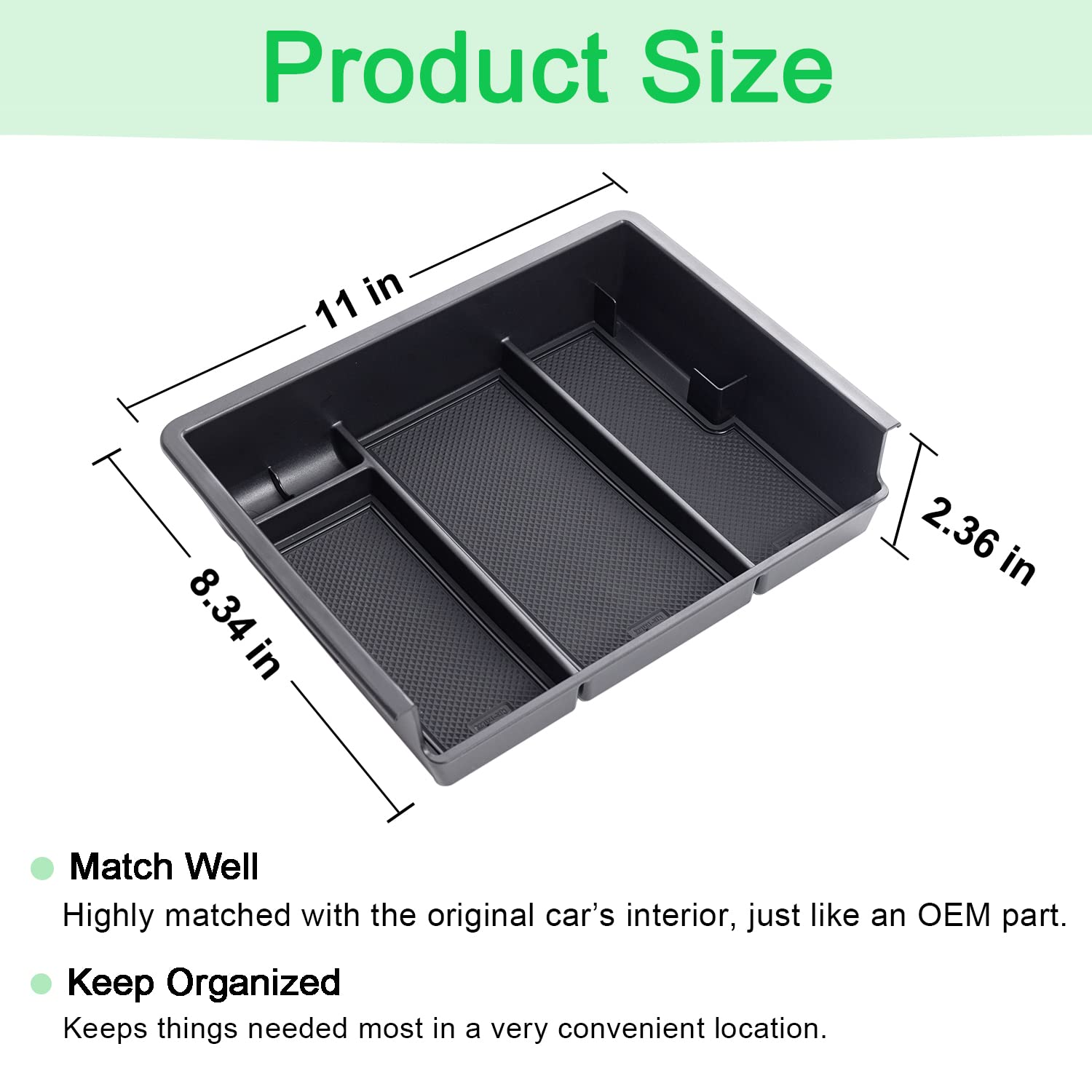 PIMCAR organizer holding a phone and wallet for quick-access convenience