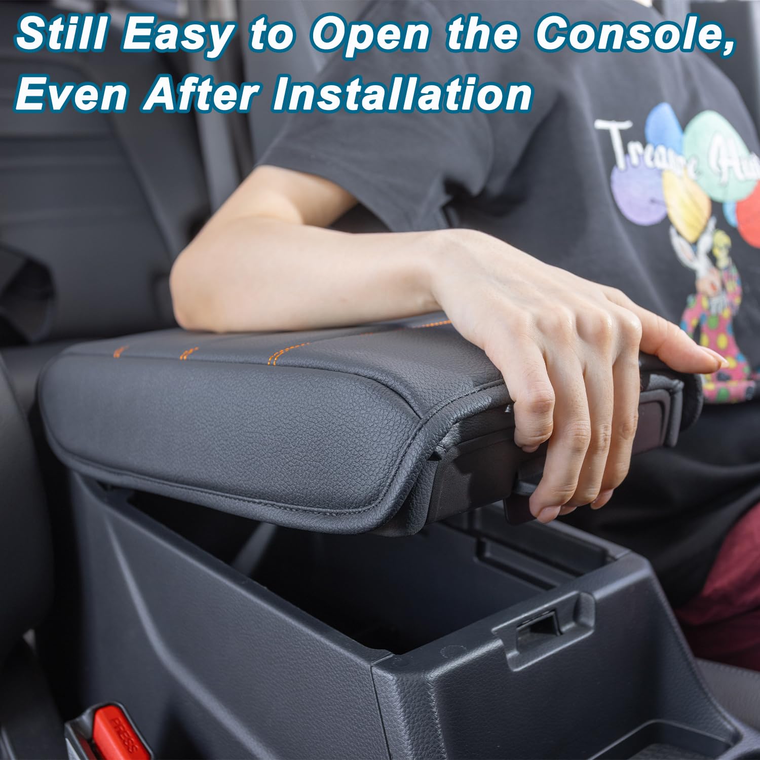 PIMCAR side profile of cover on console showing low-profile, OEM-compatible fit