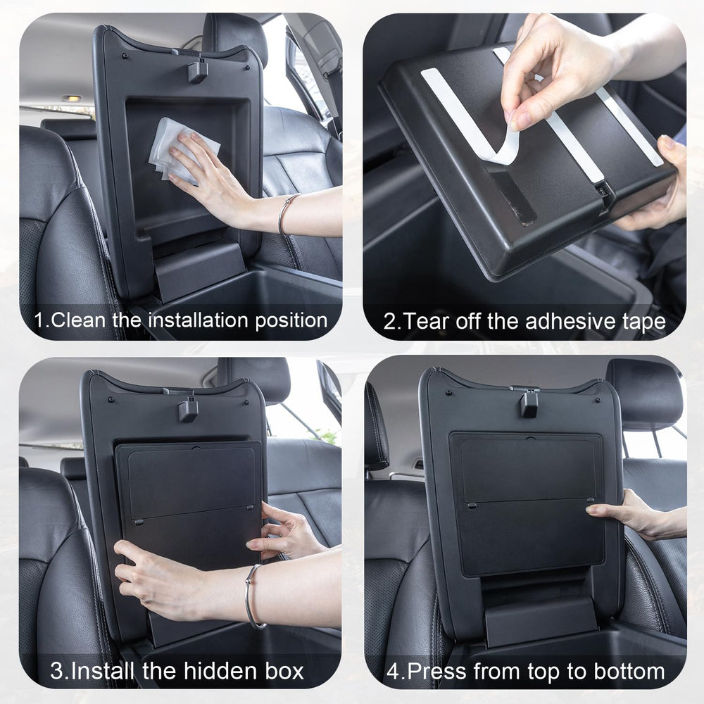 PIMCAR size comparison with phone and wallet to illustrate compartment capacity