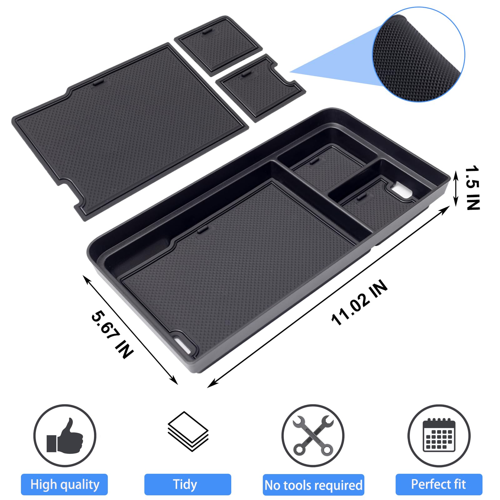 PIMCAR size comparison with phone and wallet showing capacity