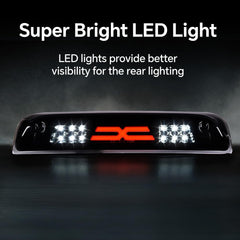 PIT66 close-up of LED array showing concentrated illumination and clear braking signal