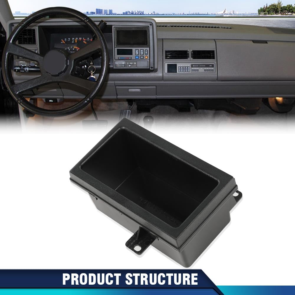 PIT66 pocket installed in Chevy GMC dash showing precise factory-fit and organized storage