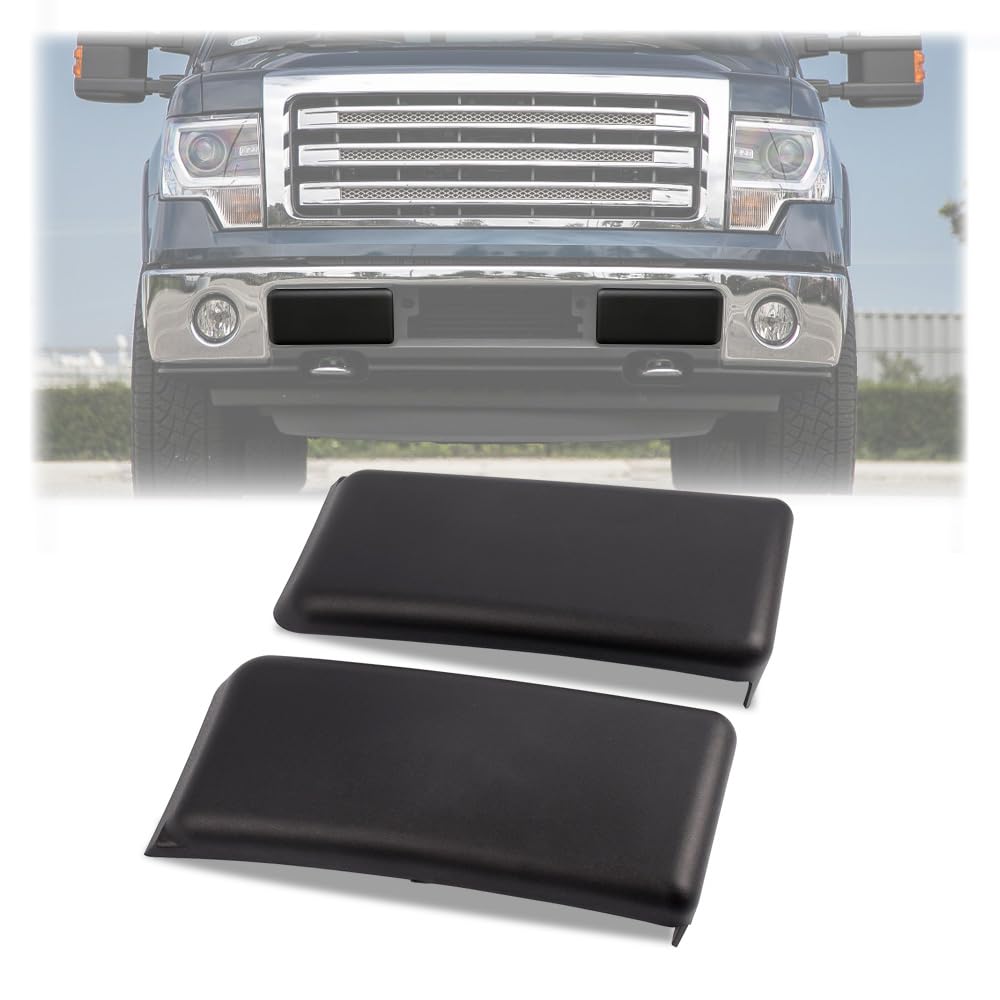 PIT66 front bumper guards front view showing OEM fit and restored appearance