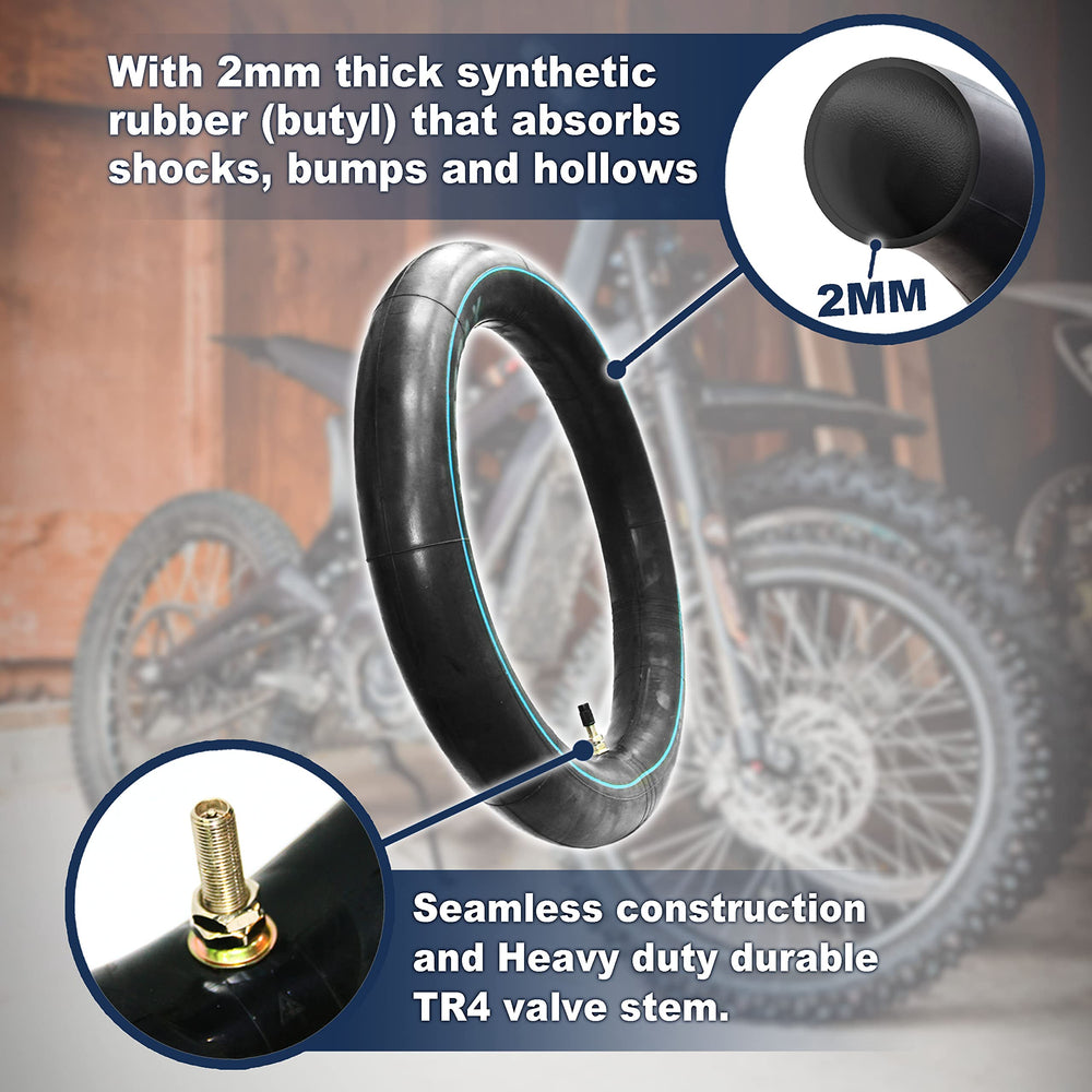 PIVOTRAX tube next to 19-inch rim showing correct fit and scale