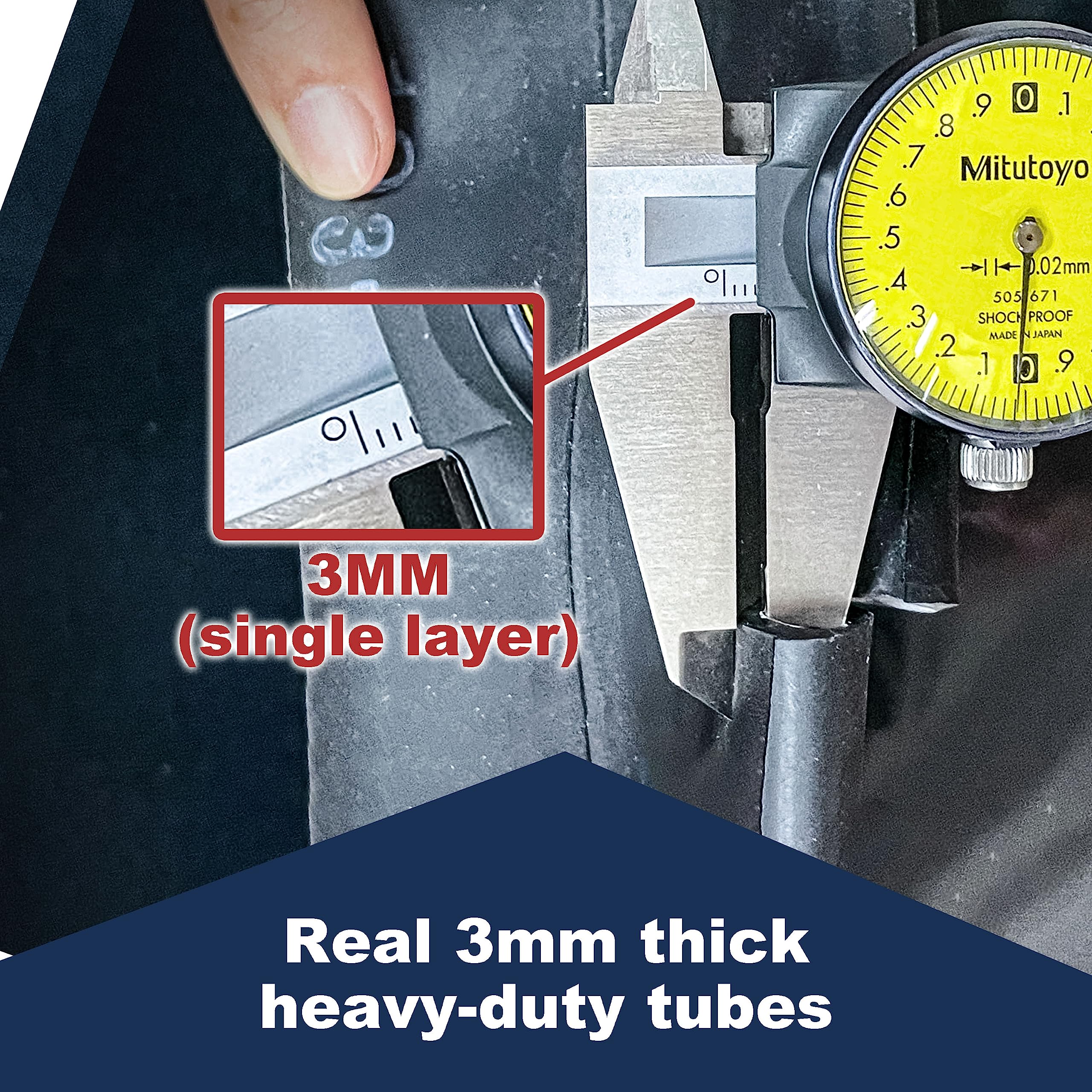 PIVOTRAX 3mm thickness comparison illustrating improved durability on trails