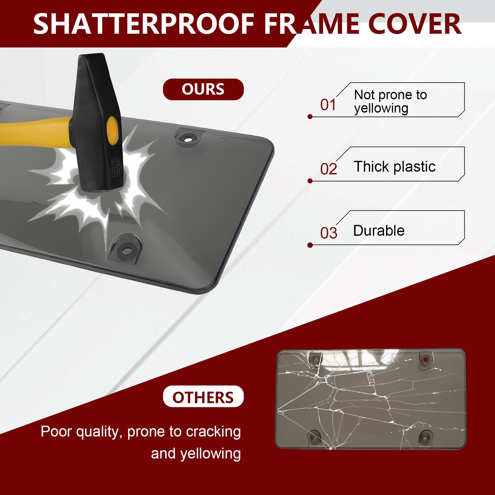 PLALEI transparent cover over registration sticker preserving readability