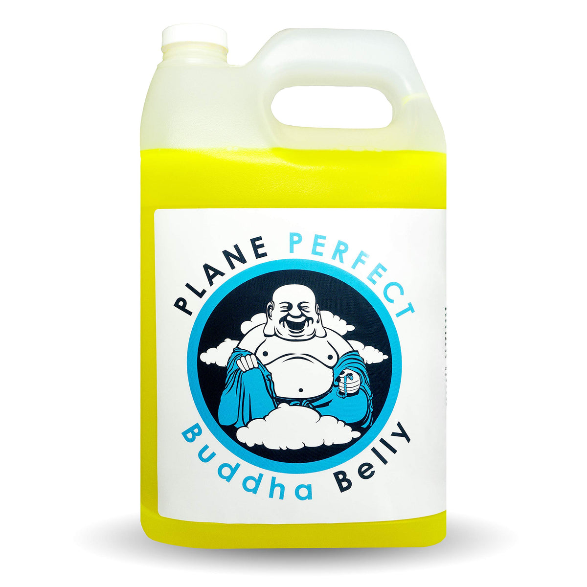 Plane Perfect front label on one gallon showing product identity and benefits
