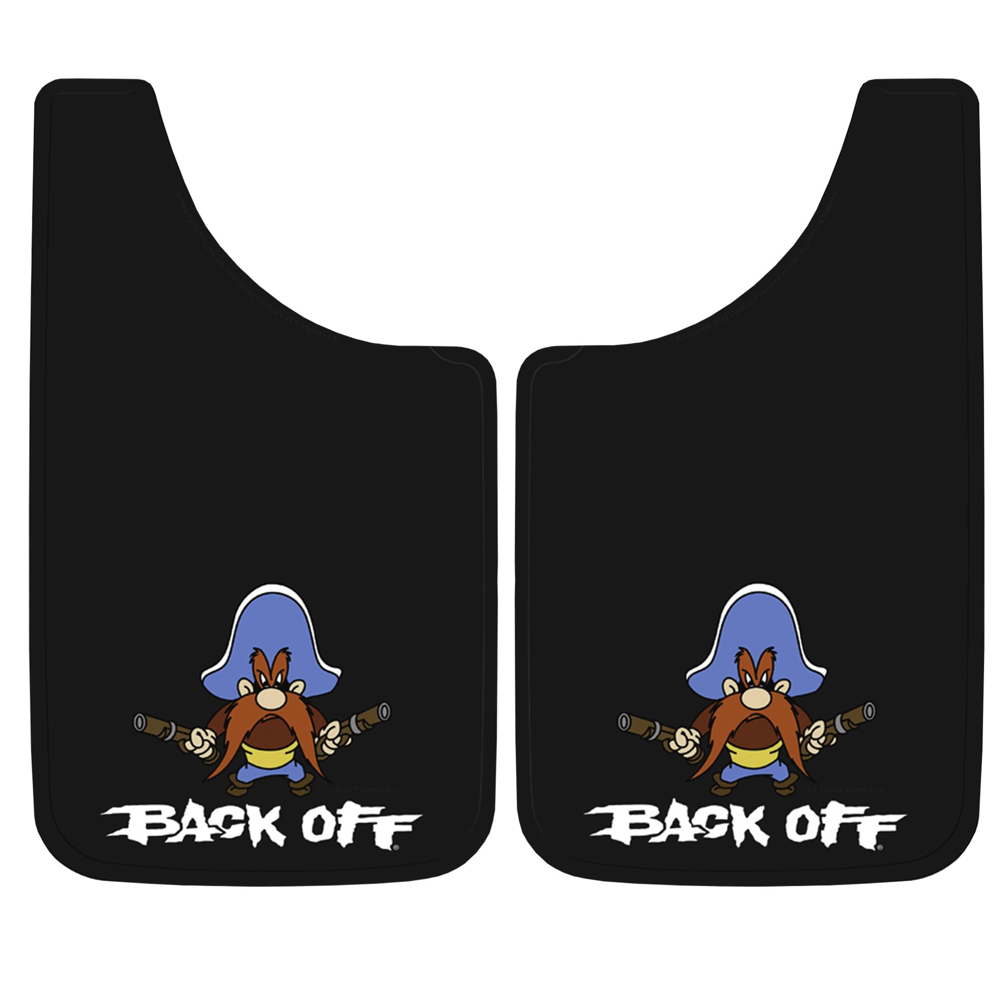 Plasticolor front view showing Yosemite Sam graphic and durable benefits