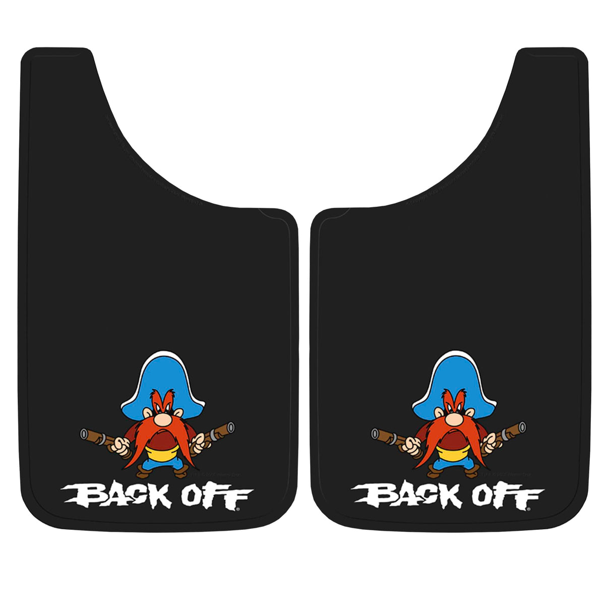 Plasticolor front view showing Yosemite Sam graphic and durable benefits